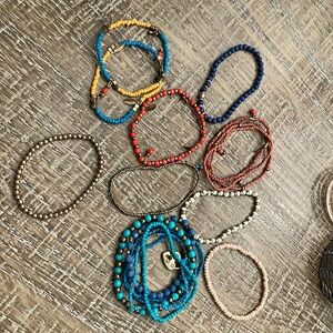 -Jewelry - 16 - various Color Stretch bracelets